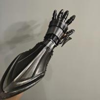 3D Spausdinamas Daugiafunkcis Mechaninis Rankos Šarvas Plastikinės Ilgos Pirštinės Viduramžiškos Vintažinės Techwear Rankos Šarvai Cosplay Kostiumas right hand