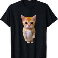 I Heart El Gato Cat Funny Meme Sad Crying Cat T-Shirt S juoda