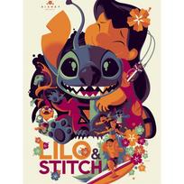 Disney Diamond Painting Lilo Stitch Art Poster Cute Cartoon Cross stitch Complete Set of Creative Mosaic 5D DIY Home Decoration Round 20x30cm