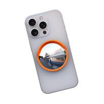 New Portable Convex Mirror Phone Holder Mini Size Universal Wide Angle Mirror Creative Adjustable Selfie Mirror Daily Outings