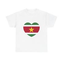 Heart Flag of Suriname - T shirt XL
