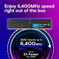 DDR5 atmintis 32GB/6400 CL52 CUDIMM | CT32G64C52CU5 | 649528940889