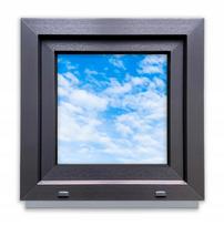 PVC langas Antracito spalvos 60X60 Dešinysis, Naujas 600X600 mm Atidaromas-Atverčiamas Dviejų stiklų paketas