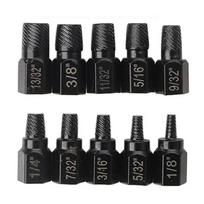 10Pcs Screw Extractor Kit Alloy Steel Damaged Screw Remover Metal Easy Out Drill Bits Broken Bolt Stud Remover Screw Extractor juoda