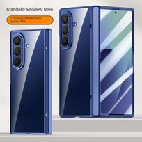 For Samsung Galaxy Z Fold 7 Electroplated Magnetic Case with Integrated Tempered Glass Front Film Anti-fingerprint Phone Case For Galaxy Z Fold 7