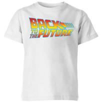 Back To The Future Classic Logo Kids' T-Shirt - White - 3-4 Years 120