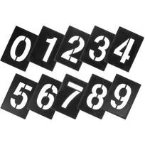 Large Number Stencils Fabric Painting Wood Outdoor Spray Plastic 10cm 0-9 Alphabet Pvc Letter