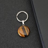 7 stiliai natūralaus akmens karoliukų raktų pakabukas Unisex automobilio kuprinės pakabukas Dekoracija Meditacija Gydymas Teigiama energija Raktų žiedas