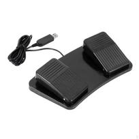 USB kojinio jungiklio pedalas Kojinis jungiklis Priedas 2M ilgio laidas Plug and Play įranga Puslapių apvertėjas 2 Foot Pedal