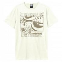 Amplified Unisex Adult Somewhere I Belong Linkin Park T-Shirt S juoda