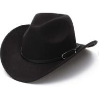 Unisex Cowboy Hat, Western Hat For Men Cowboy Felt Hat Adjustable Outdoor Hat