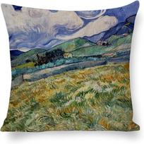 Van Gogh Art Pillow Covers,Starry Night & Seascapes ,,sofa and chair cushion covers, home bedroom room decoration 16x16Inch