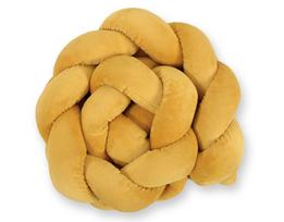 Braided MINKY cot bumper for 180cm cot - mustard