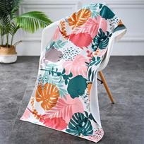 Oversized Quick-Dry Beach Towel - Soft, Absorbent, Printed, and Sun-Protective Shawl for Home & Sports 70*150 cm
