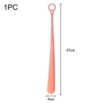 1/2 vnt. plastikinis ypač ilgas batų šaukštas, buitinis, ilgarankis keltuvas nėščioms moterims, pagyvenusiems žmonėms, tingiems žmonėms, pakabinamas batų šaukštas