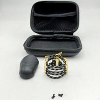 Kompaktiškas saksofono ligatūra, metalinis kandiklio spaustukas, priedas D Gold   Soprano sax