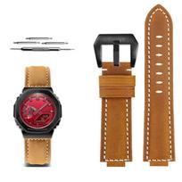 New Vintage Frosted Leather Watch Band For Casio DW5600/5610 GA110 GM5600 GM2100 GA2100 Modified Strap Men Bracelet 16mm 24x16MM