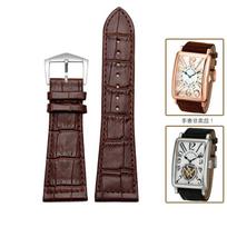 Originalios odos apyrankė 26mm 22mm 30mm Franck Muller FM6000H laikrodžio dirželiui apyrankiniams laikrodžiams Aksesuarai karvės odos laikrodžio dirželis 22mm