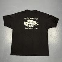 Vintage 90s Atomic Buffalo, NY Single Stitch Graphic Tee Black 2XL VTG Music S