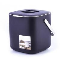 Countertop Compost Bin with Lid 2 Tiers Kitchen Waste Trash Can Easy to Use slyva