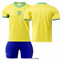 2024 Copa América Brazilijos namų/išvykos marškinėlių komplektas: Neymaras, Vinícius, Raphinha #10 Child #22