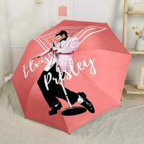 Elvis Presley Pasirodymas Nešiojamas Automatinis Skėtis su 8 Stiklo Pluošto Šonkauliais Patvarus Plastikinis ir Geležinis Kelionės Būtinas Elegantiškas Skėtis