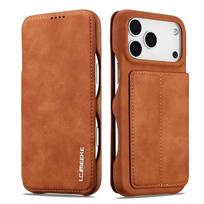 Leather Flip Magnetic Phone Case for IPhone 17 16 Pro Max Air 15 14 Plus 13 12 11 Pro Max Wallet Card Slots Stand Cover iPhone17 ruda