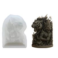 Silicone Mould For Tigers Themed Candle And Decorative For Candle And Diffuser Stone 1