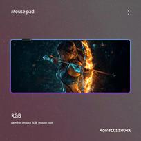 Game L-lara Croft Mouse Pad RGB Gaming Mouse Pad Desk Mat HD Gamer Large LED Light XXL MousePads RGB600x300x3mm