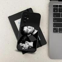 Marcus And Martinus muzikos telefono dėklas, skirtas Samsung Galaxy A13, A21s, A22, A31, A32, A52, A53, A71, A80, A91, minkštas juodas dangtelis Samsung a40
