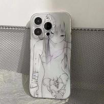 Anime Girl Angel Phone Case for IPhone 17 Air 16 15 14 12 11 Pro Max 13 Mini Plus Soft Clear TPU Silicone Phone Cover Y2K For iPhone 12 Mini