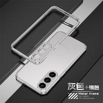 Aliuminio buferis ir metalinis objektyvo rėmelis Telefono dėklas Skirtas Samsung Galaxy S22 S23 S24 S25 Ultra Plus S25Ultra Atsparus smūgiams Apsauginis dangtelis For Galaxy S25 Ultra