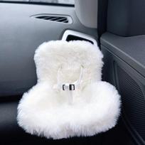 Mini pliušinė lėlė Saugos kėdutė Kawaii Labubu Idol Kpop lėlė Pliušinė sėdynė Automobilio oro aromatizatorius Dekoracija Automobilio ornamentas Dovanos