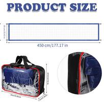 Swimming Pool Volleyball Net Replacement 450x90cm Folding Training Net with Storage Bag for Outdoor Indoor Pool Beach Lawn