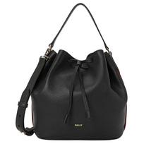 Bally Blys Logotipo Odinė Kibiro Formos Rankinė Moteriškos Rankinės Juoda 6230731 Basic Set (Bag+Dust Bag)