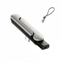 240W USB C Įmontuotas stovas Adapteris Daugiafunkcis Sulankstomas Keitiklis skirtas IOS 15 16 17 Macbook Xiaomi Samsung Telefonui Įkrovimo Laikiklis Orange Dual Type-C-1