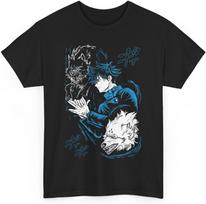 Jujutsu Megumi T-Shirt Anime Unisex Kaisen Fushiguro Anime Japanese Cotton JJK S juoda