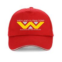 Nostromo Svetimas Svetimi Scifi Duoklė kepurės Unisex Juokinga Vasarinė Medvilninė Kepurė su Snapeliu Unisex kpop Reguliuojama Snapback kepurė Adjustable red