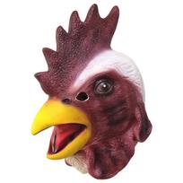 Juokinga gaidžio kaukė Helovino vakarėliui Latekso kalakuto kaukė Gyvūno galvos apdangalas Turkey black