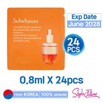 24 vnt_[SULWHASOO] Koncentruotas ženšenio atnaujinantis ampulas 0,8 ml (Mėginio paketėlis) 0.8ml X 24pcs (total 19.2ml)
