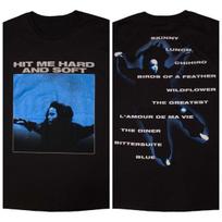 Billie Eilish Hit Me Hard And Soft graphics 100Cotton shirt unisex Y2k hiphop 2026 Summer Unisexs Oneck Short sleeve Tshirt M