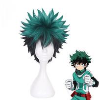 Mano Academia Cosplay Perukas Izuku Midoriya Perukas Boku No Academia/Academy Cosplay Plaukai Izuku Midoriya Deku Perukas Plaukų Tinklelis žalia