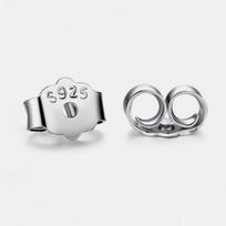10pcs S925 Sterling Silver Earring Backs Replacements Butterfly Stopper Hypoallergenic Safety Locking Plug Earring DIY Accessory 10PCS