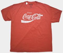 Coca-Cola Coke Enjoy Distressed Graphic Red Shirt NWT 2XL 3XL