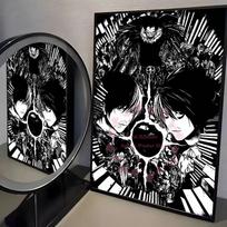Anime Death Note Dn L Classic Vintage Poster Art Hd Canvas Advanced Aesthetic Printing Paper Wall Art For Living Room Home Decor A4 21X30cm  No Frame