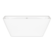Akmens masės vonia, 160 x 75cm, balta, PAA Quadro Wall VAQUAWA/00, Glossy Alpine White