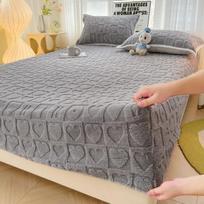 Aksominis pliušinis audinys Įtempiamas paklodė Minkštas elastingas lovatiesė Vienspalvis čiužinio užvalkalas Lovos apsauga namams Lovos užvalkalas Lovatiesė 90x200cm Only a sheet