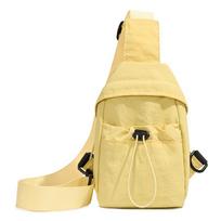 Women's Chest Bag Lightweight Crossbody Bag Solid Color Shoulder Bag Commuter Mobile Phone Bag geltona