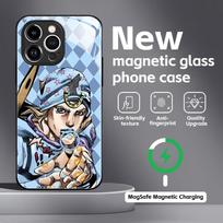 HOT JOJO Steel Ball Run  Phone Case For iPhone17 16 15 14 13 12 11 X XR XS 8 Plus Mini Pro Max Glass Magnetic Case iPhone 15 Pro Max