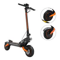 iScooter W12 Dvigubo variklio elektrinis paspirtukas 3000W 52V25AH, 70KM/H, 11  Visureigio padangos, Sulankstomas, Diskiniai stabdžiai W12 70km/h juoda